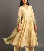 Cream fizaa kurta set