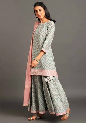 Diya kurta sharara set 1