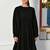 Black pure cotton summer dress (1 pcs)