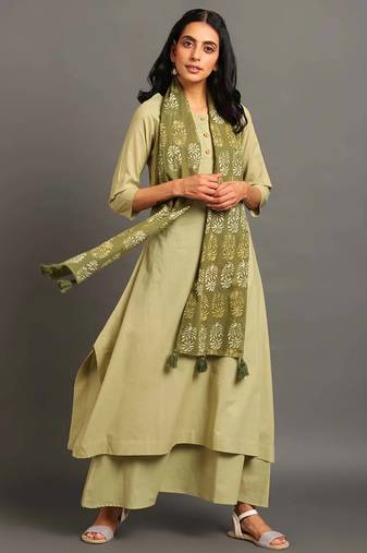 Pistachio daily dose kurta set