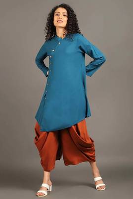 Teal blue sufi saga co-ord set 1