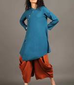 Teal blue sufi saga co-ord set