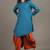 Teal blue sufi saga co-ord set