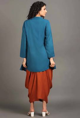 Teal blue sufi saga co-ord set 3