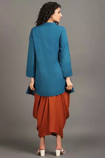 Teal blue sufi saga co-ord set