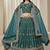 teal Embroidered Sequins Work Art Silk Lehenga Choli