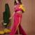 Rani-pink plain crepe skirt set