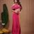 Rani-pink plain crepe skirt set