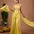 Lime plain georgette palazzo set