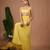 Lime plain georgette palazzo set
