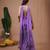 Purple floral printed crepe skirt set
