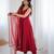 Maroon color pure roman silk mirror lace party wear gown