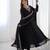 Black color pure soft georgette embroidery work gown