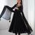 Black color pure soft georgette embroidery work gown