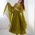 Mahendi green color pure soft georgette embroidery work gown