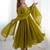Mahendi green color pure soft georgette embroidery work gown