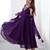 Purple color pure soft georgette embroidery work gown