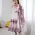 Onion soft organza silk digital print party wear gown