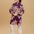 Violet rayon woven floral printed kurta and pant set