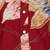Maroon rayon woven floral printed kurta and pant set