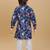 Inkblue cotton blend woven floral printed kurta and pant set