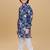 Inkblue cotton blend woven floral printed kurta and pant set