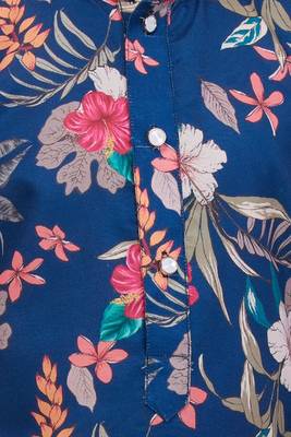 Inkblue cotton blend woven floral printed kurta and pant set 5