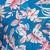 Teal cotton blend woven floral printed kurta and pant set