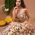 Cream Floral Printed ORGANZA lehenga