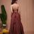 Maroon Floral Printed ORGANZA lehenga