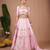 Baby Pink embroidered silk lehenga
