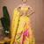 Mustard Floral Printed crepe lehenga