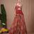 Red Floral Printed georgette lehenga