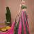 Green Floral Printed georgette lehenga