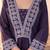 Aaysa women embroidered purple kurta set with printed dupatta