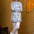 Boys blue rayon diamond motifs embroidered printed kurta pyjama set