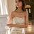 Ivory embroidered jacquard co ord set