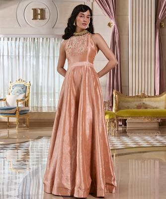Rose embroidered jacquard jumpsuit 4