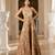 Brown embroidered jacquard jumpsuit