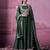 Chinon silk embroidery sequins work fullstitched gown with koti and dupatta – elegant ethnic wear set