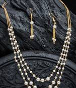 Antique 3 layered pearl mala set