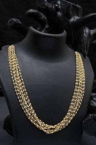 Antique 8 layered pearl mala