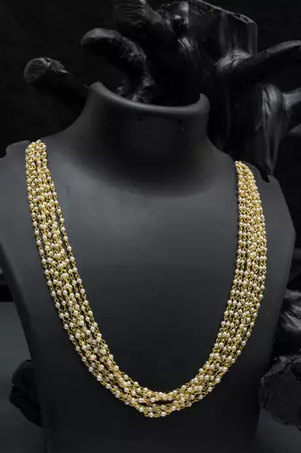 Antique 8 layered pearl mala