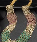 Antique 15 layered multicolored mala