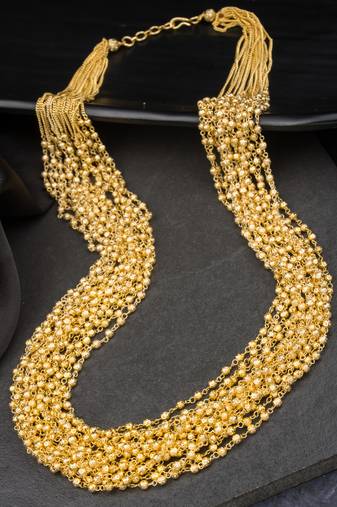 Antique 15 layered gold plated mala