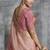 Peach silk embroidered wedding wear saree