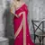 Red silk embroidered wedding wear saree