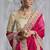 Red silk embroidered wedding wear saree