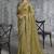 Mehndi  silk embroidered wedding wear saree