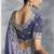 Lavender silk embroidered wedding wear saree